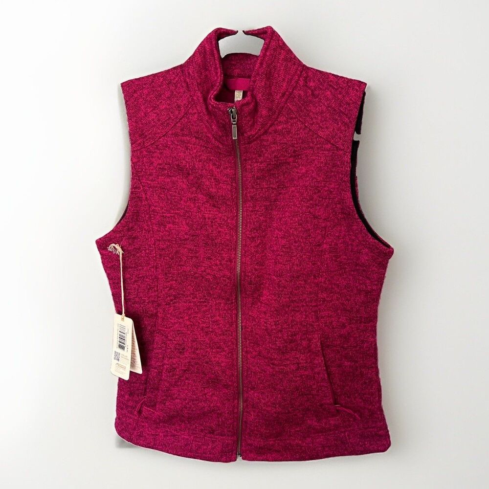 Mountain khakis Zip Up Front Vest red Women’s Size Small Gorpcore